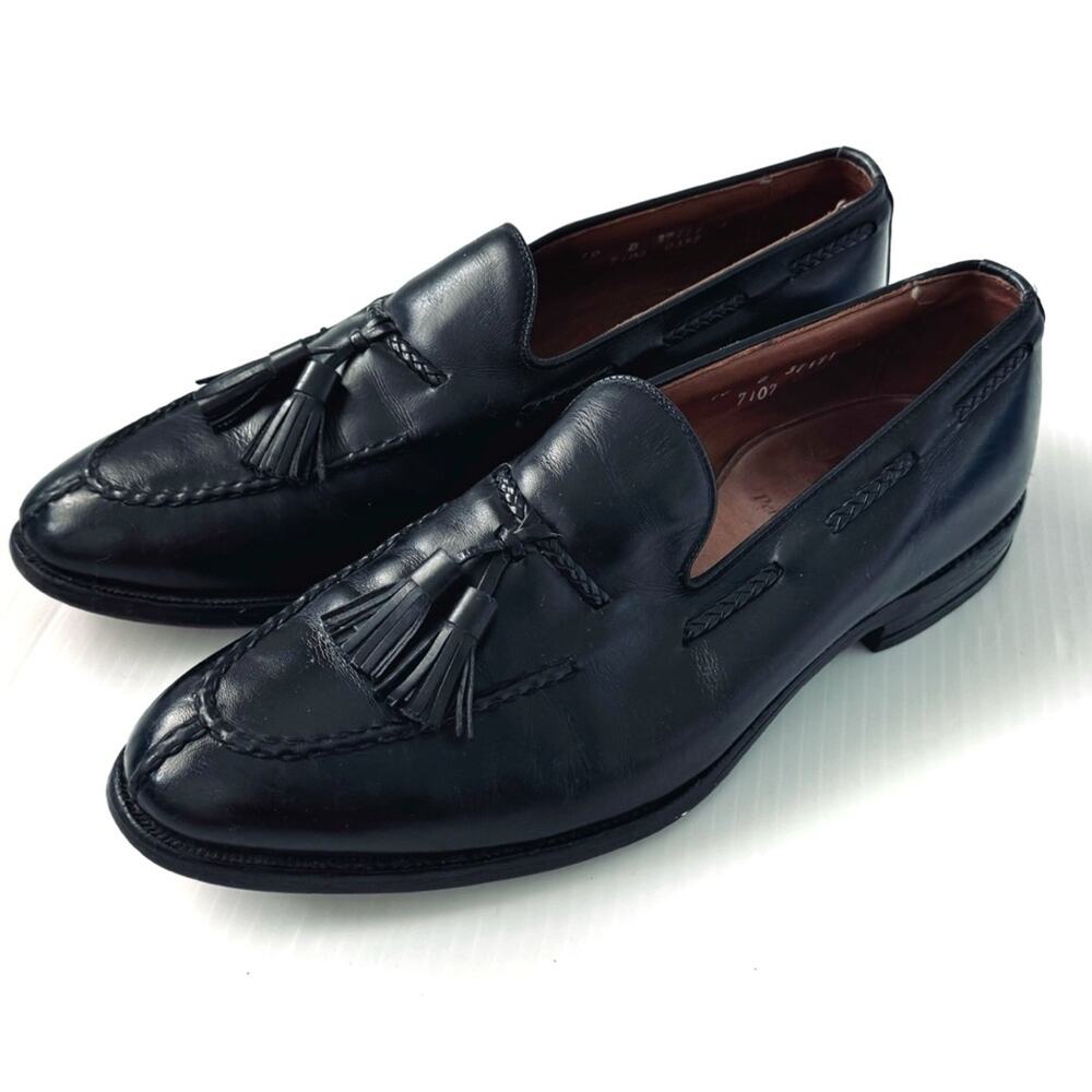Allen Edmonds Black Leather Tassel Loafers
